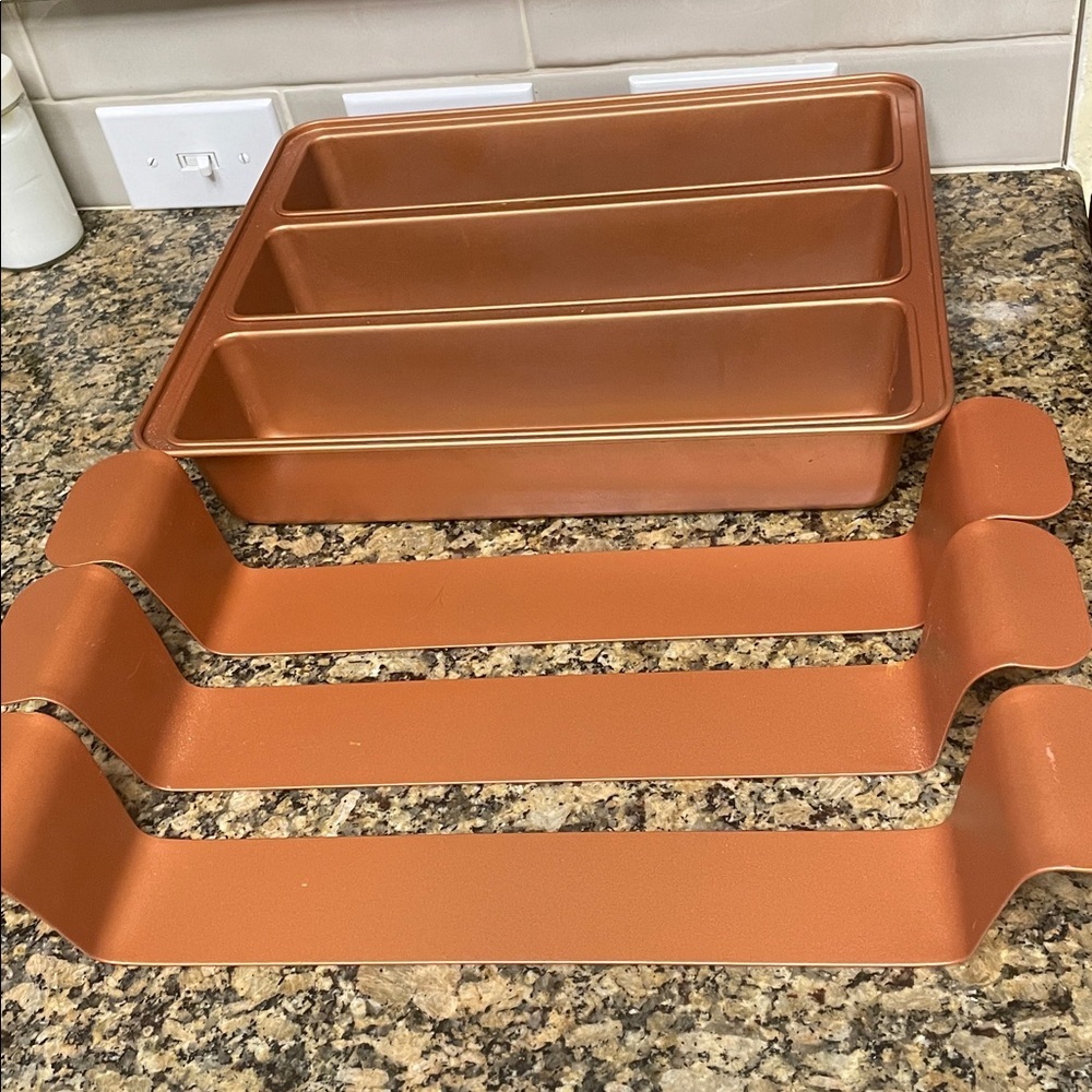 Copper Dual Loaf Pan Set - Picture 2 of 2